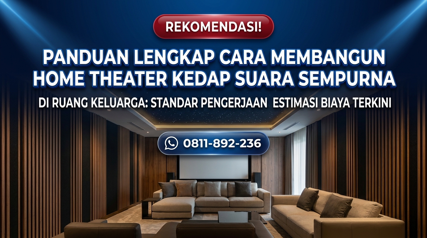 Panduan Lengkap Cara Membangun Home Theater Kedap Suara Sempurna di Ruang Keluarga