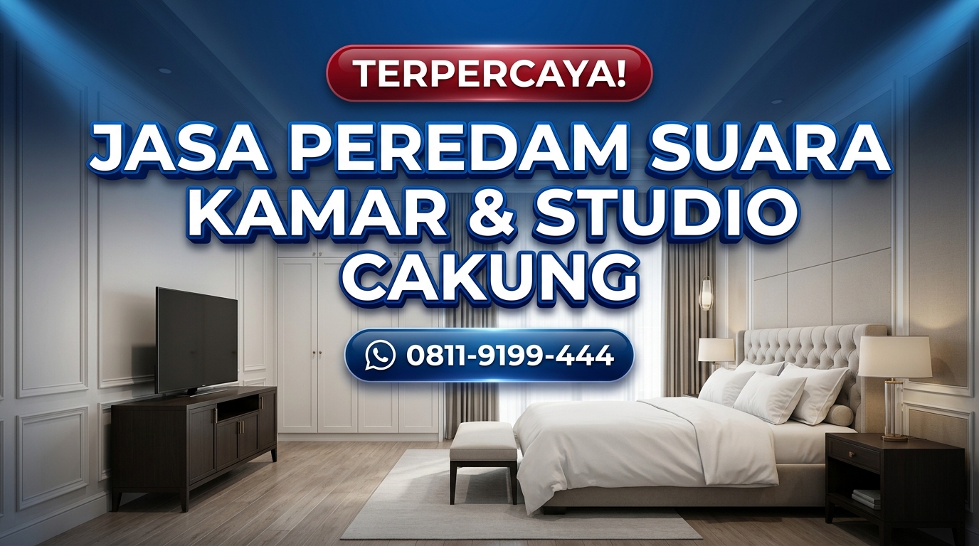TERPERCAYA! Jasa Peredam Suara Kamar & Studio Cakung – Hasil Rapi & Awet Tahan Lama