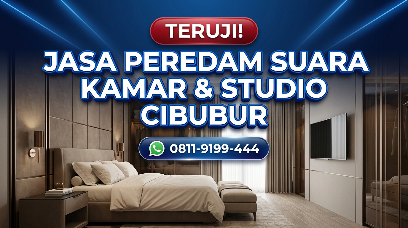 TERUJI! Jasa Peredam Suara Kamar & Studio Cibubur – Berpengalaman Sejak 2011