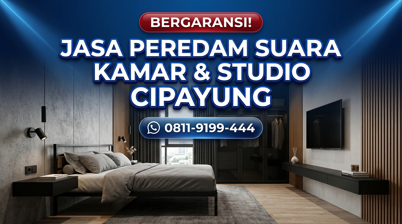 BERGARANSI! Jasa Peredam Suara Kamar & Studio di Wilayah Cipayung & Sekitarnya