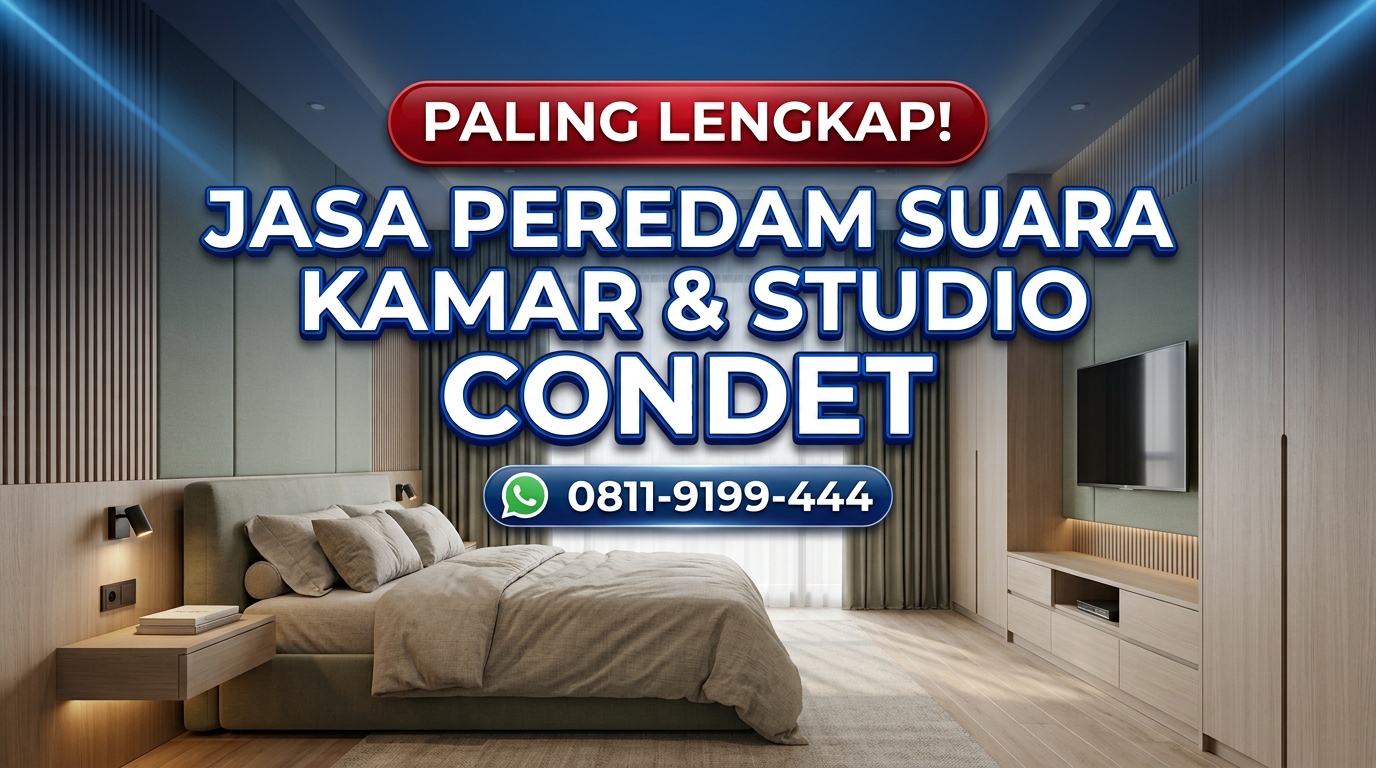 PALING LENGKAP! Jasa Peredam Suara Kamar & Studio di Condet – Pengerjaan Rapi & Presisi