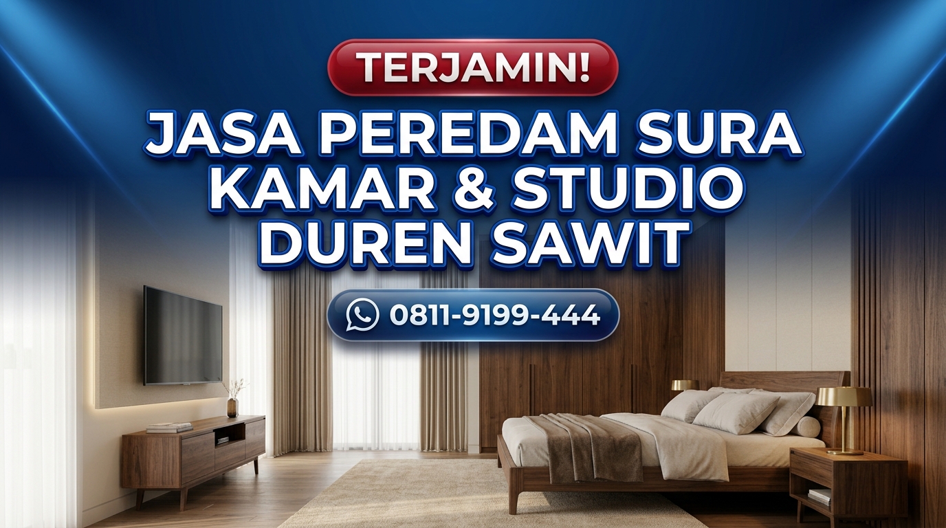 TERJAMIN! Jasa Peredam Suara Kamar & Studio Duren Sawit – Hasil Rapi & Awet Tahan Lama