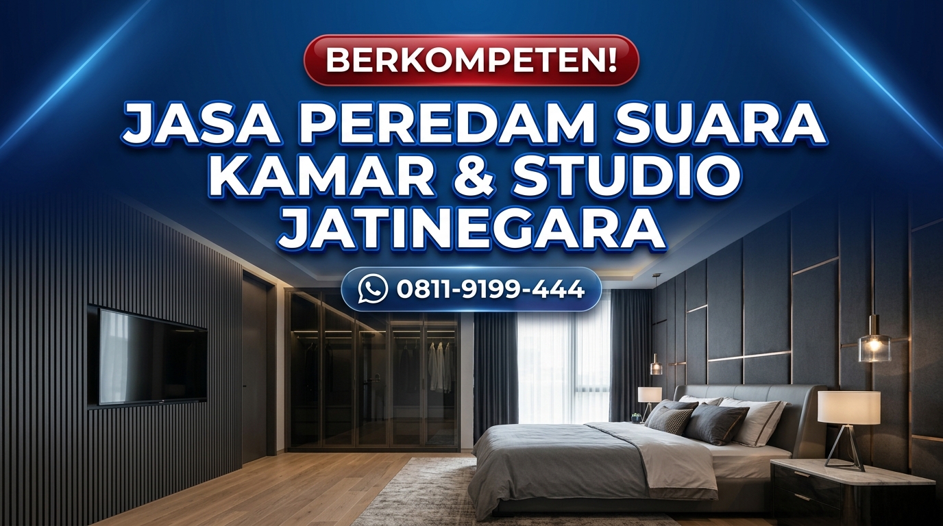 BERKOMPETEN! Jasa Peredam Suara Kamar & Studio di Wilayah Jatinegara & Sekitarnya