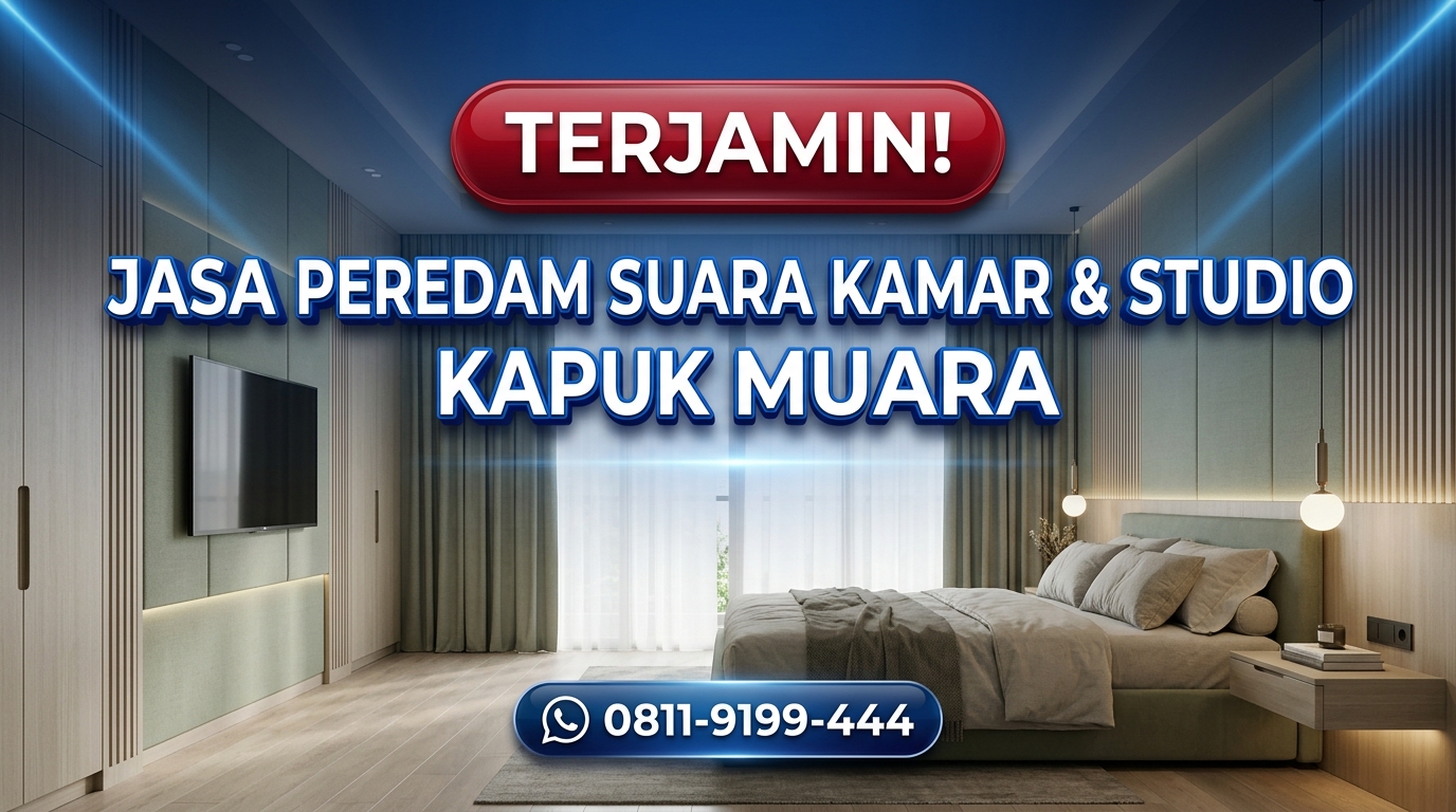 TERJAMIN! Jasa Peredam Suara Kamar & Studio di Kapuk Muara – Pengerjaan Rapi & Presisi