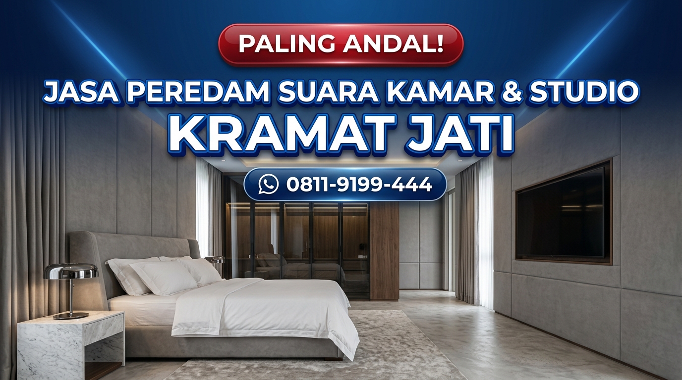 PALING ANDAL! Jasa Peredam Suara Kamar & Studio di Kramat Jati – Bebas Konsultasi & Survey Lokasi