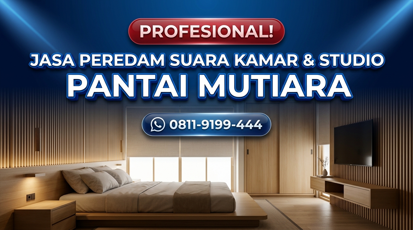 PROFESIONAL! Jasa Peredam Suara Kamar & Studio Pantai Mutiara – Harga Bersaing & Tepat Waktu