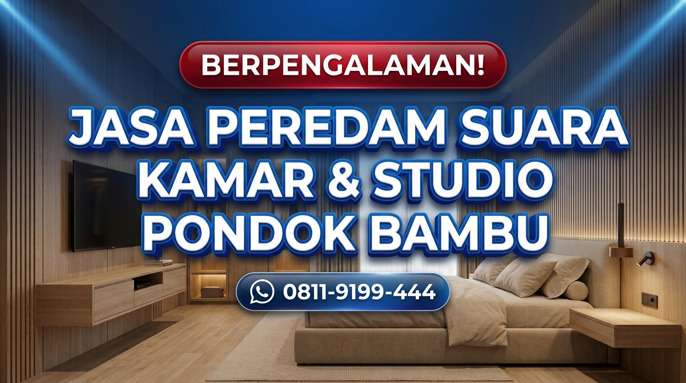 BERPENGALAMAN! Jasa Peredam Suara Kamar & Studio Pondok Bambu – Harga Bersaing & Tepat Waktu