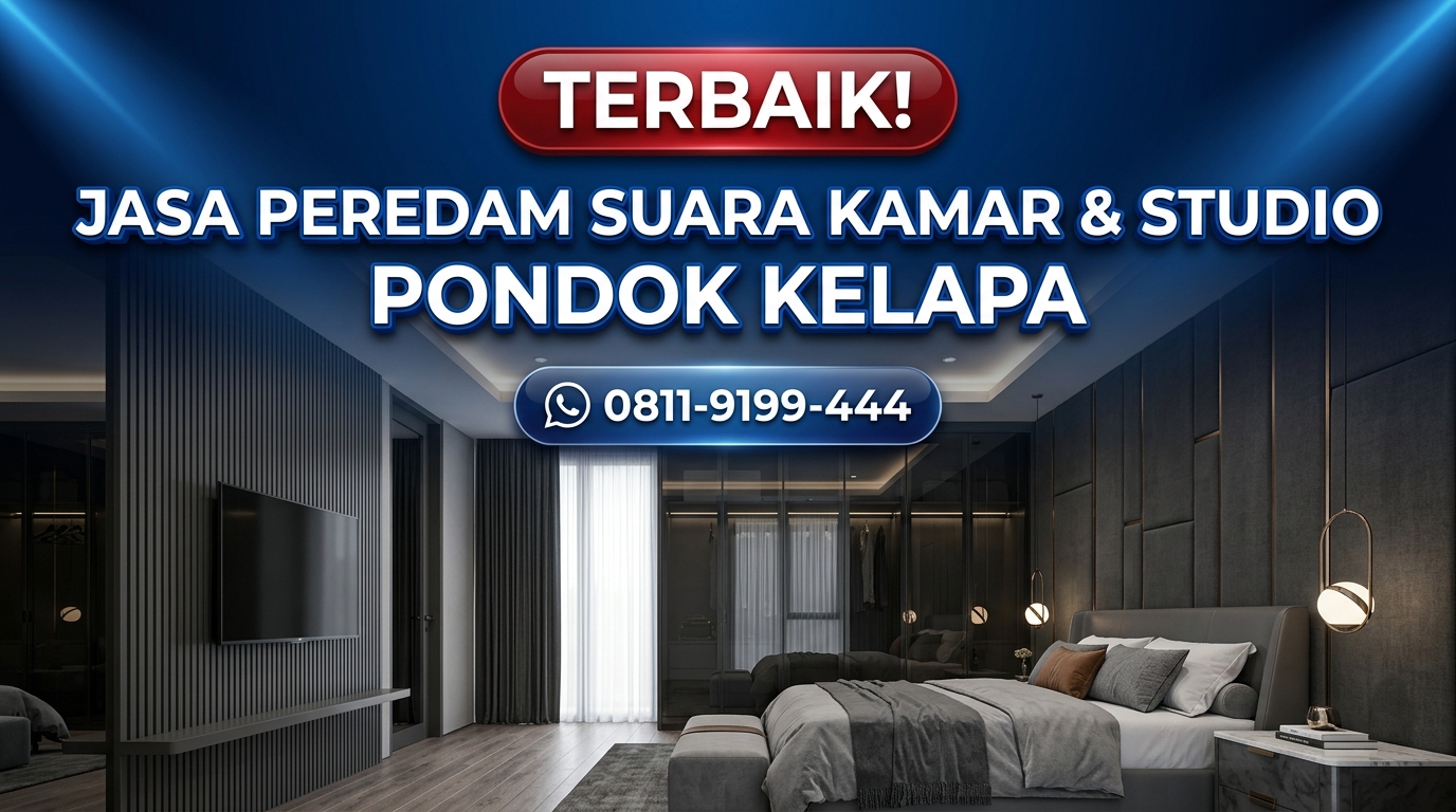 TERBAIK! Jasa Peredam Suara Kamar & Studio di Pondok Kelapa – Pengerjaan Rapi & Presisi