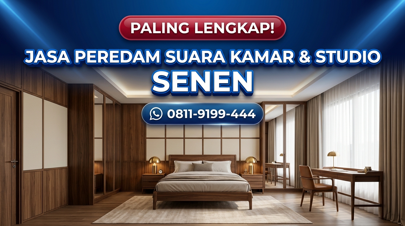 PALING LENGKAP! Jasa Peredam Suara Kamar & Studio Senen – Hasil Rapi & Awet Tahan Lama