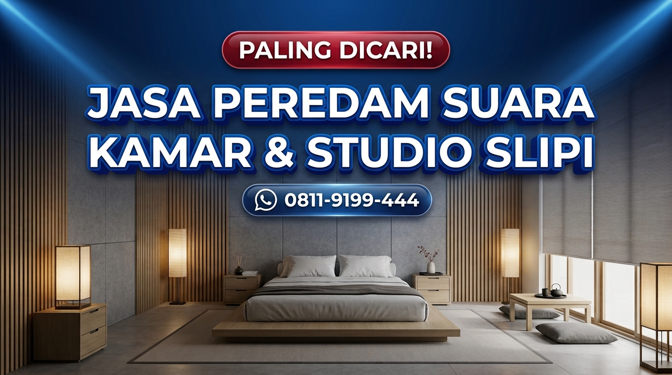PALING DICARI! Jasa Peredam Suara Kamar & Studio Slipi – Harga Bersaing & Tepat Waktu