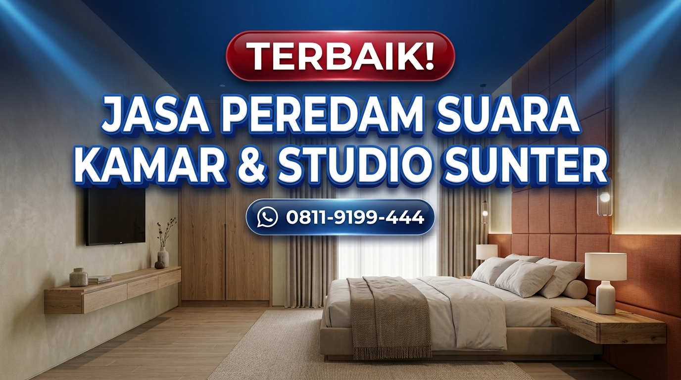 TERBAIK! Jasa Peredam Suara Kamar & Studio Sunter – Berpengalaman Sejak 2011