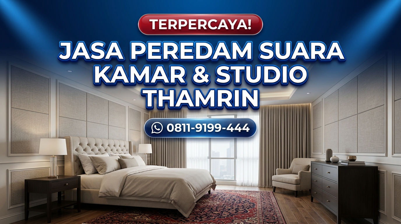 TERPERCAYA! Jasa Peredam Suara Kamar & Studio Thamrin – Hasil Rapi & Awet Tahan Lama